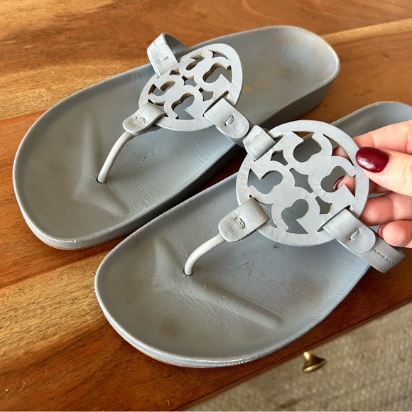 Tory Burch Miller Cloud Sandals Cloud Blue - Picture 8 of 8